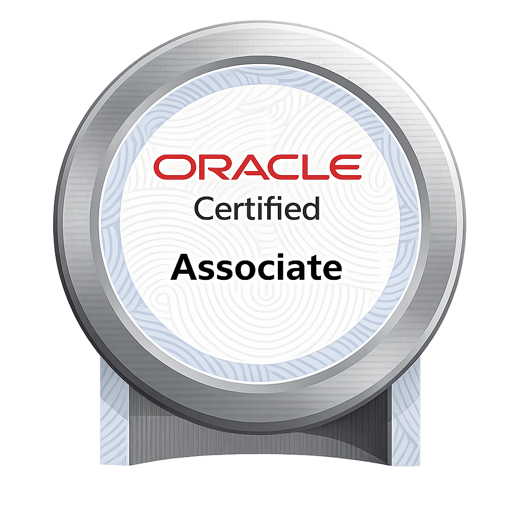 Oracle University verification badge for Sizolwakhe Leonard Mthimunye