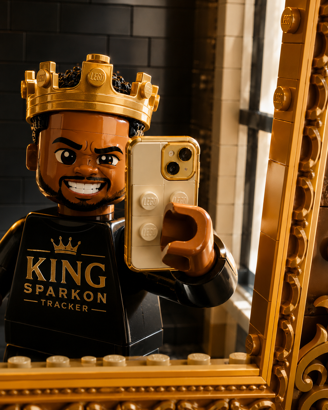 King Sparkon Tracker 3D Lego barcode visual